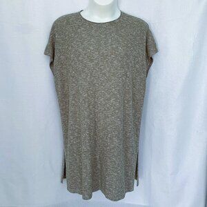 PURE JILL J JILL Caper White Marled Easy Sweater Tunic